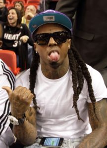 Lil Wayne a una partita dei Miami Heat