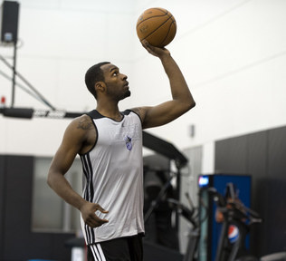 Muhammad durante il workout coi Kings