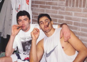 Danilovic e Sconochini dopo la vittoria contro l'AEK