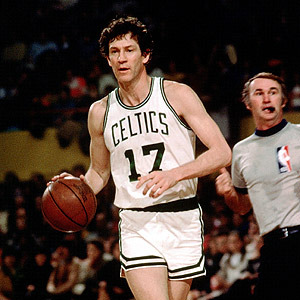 Il grande John Havlicek. Uno dei grandi campioni del pantheon Celtics. 
