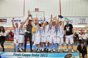 Agrigento, nel 2012, festeggia la conquista della Coppa Italia.