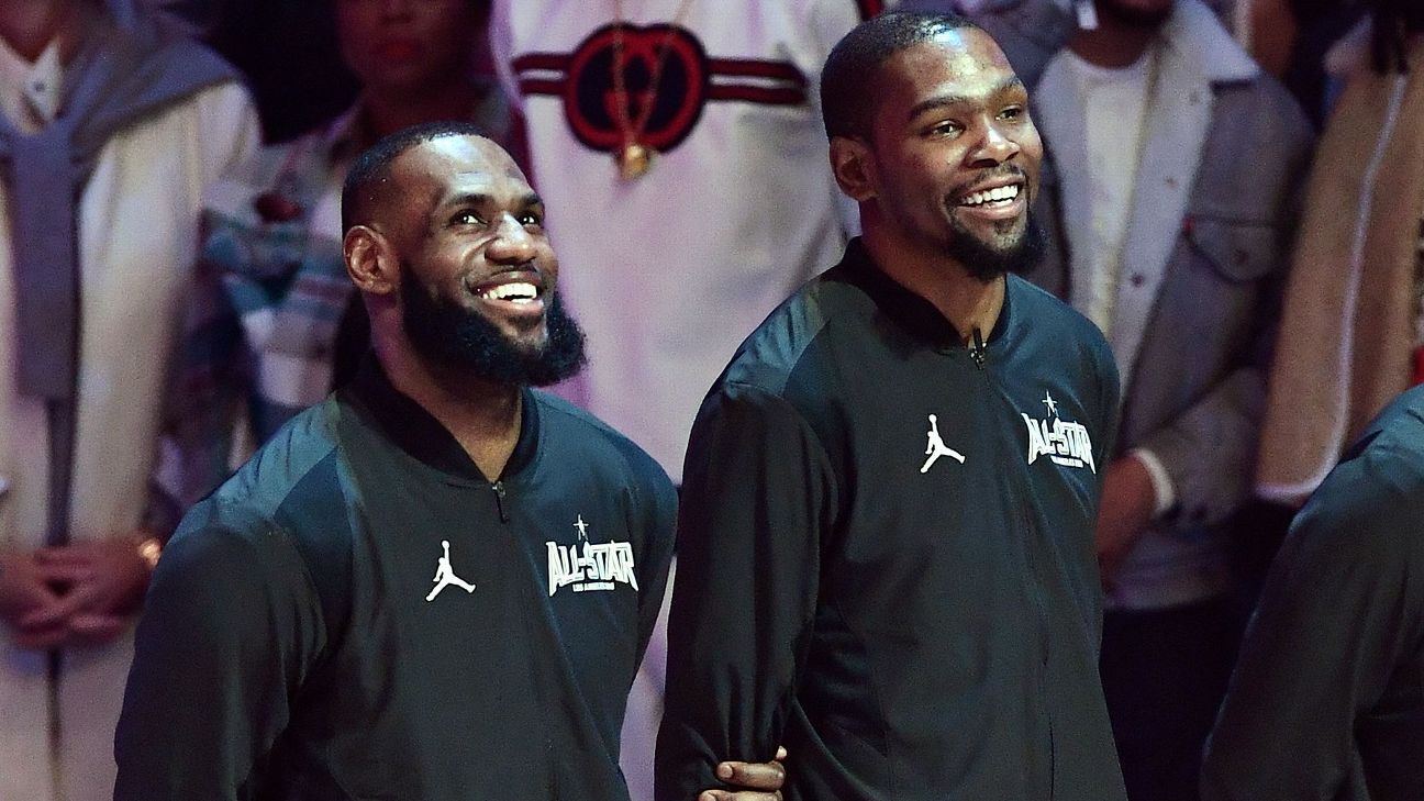 lebron kevin durant lakers nets Kevin top 75 NBA
